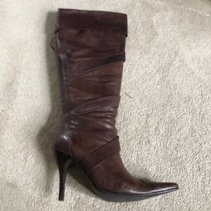 Bakers leather knee high boot